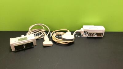 Job Lot Including 1 x Aloka UST-9115-5 Ultrasound Transducer / Probe and 1 x Hitachi EUP-L74M Ultrasound Transducer / Probe *Mfd - 06/2010*