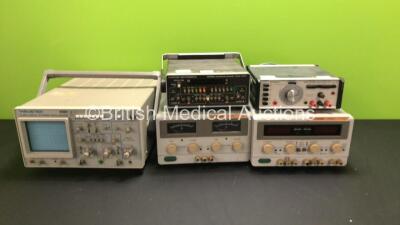 Job Lot Including 1 x Farnell LFP1 Sine Square Oscillator, 1 x Iso-Tech IPS2303D Laboratory Power Supply, 1 x Iso-Tech IPS1810H Laboratory Power Supply, 1 x Marconi Instruments 2437 100MHz Universal Counter Timer and 1 x Wavetek 9302 20MHz Digital Storage