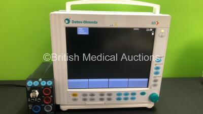 1 x Datex-Ohmeda S-5 Anesthesia Monitor *Mfd 2005* with 1 x M-NESTPR Module and 1 x Drager Infinity Delta Monitor *Mfd 2008* (Both Power Up) *5399483351 - 6063085* - 2