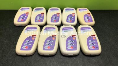 9 x Graseby MR10 Neonatal Respiration Monitors *SN 802572001, 13006589, 13004597, 13004330, 13004562, 802562001, 13006587, 904232004, 817562003*