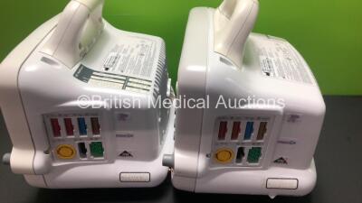 2 x GE Dash 3000 Patient Monitors Including ECG, NBP, CO2, BP1, BP2, SpO2 and Temp/co Options *Mfd 2013* (Both Power Up) *SHQ13127351SA - SHQ13127352SA* - 5