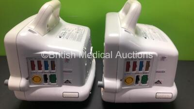 2 x GE Dash 3000 Patient Monitors Including ECG, NBP, CO2, BP1, BP2, SpO2 and Temp/co Options *Mfd 2013* (Both Power Up) *SHQ13127234SA - SHQ13076550SA* - 5