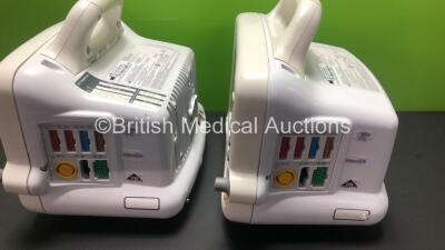 2 x GE Dash 3000 Patient Monitors Including ECG, NBP, CO2, BP1, BP2, SpO2 and Temp/co Options *Mfd 2013* (Both Power Up) *SHQ131258SA - SHQ13127231SA* - 6