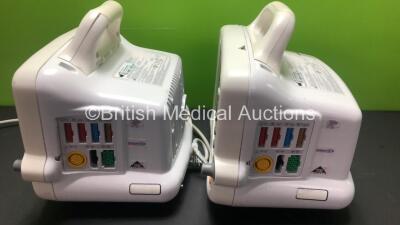 2 x GE Dash 3000 Patient Monitors Including ECG, NBP, CO2, BP1, BP2, SpO2 and Temp/co Options *Mfd 2013* (Both Power Up with Slight Casing Damage - See Photos) *SHQ13117105SA - SHQ13127258SA* - 4