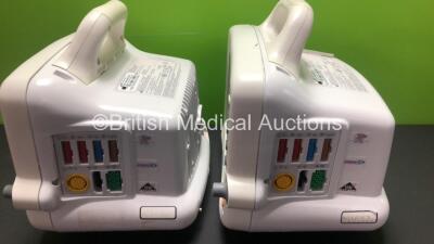 2 x GE Dash 3000 Patient Monitors Including ECG, NBP, CO2, BP1, BP2, SpO2 and Temp/co Options *Mfd 2013* (Both Power Up with Slight Casing Damage - See Photos) *SHQ131 - 6