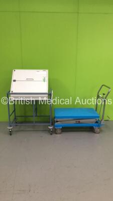 Elmo-Lift E-350 Hydraulic Lift and Sunflower Lockable Drugs Cabinet with Keys *S/N 138-03-03