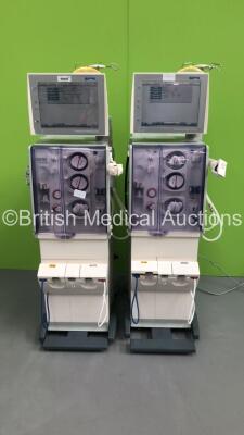 2 x Fresenius Medical Care 5008 CorDiax Dialysis Machines Software Versions v 4.62 / v 4.01 - Running Hours 44529 / 52145 (Both Power Up)