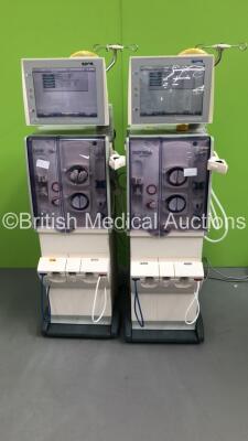 2 x Fresenius Medical Care 5008 CorDiax Dialysis Machines Software Versions v4.62 / v4.57 - Running Hours 38725 / 49066 (Both Power Up)