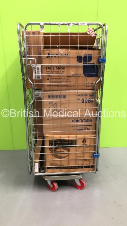 Cage of Mixed Consumables Including VYGON Octopus 3 Lumen, Medical Care Plus Sterile Non Woven Balls and BMS Critical Care Macro Drip IV Set (Cage Not Included - Out of Date)