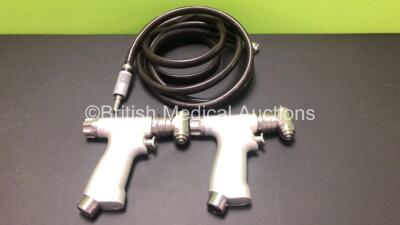 2 x MicroAire 7200-200 Oscillating Saw Handpieces with 1 x MicroAire Air Hose