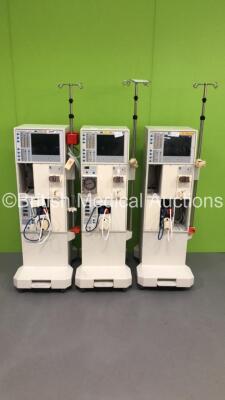 3 x Fresenius Medical Care 4008 S Dialysis Machines - Running Hours 24950 / 18703 (All No Power - Spares and Repairs)