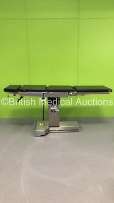 Maquet Electric Operating Table with Cushions and Controller (Powers Up - Damage to Ends of Cushions)