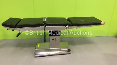 Maquet Electric Operating Table with Cushions and Controller (Powers Up - Damage to Ends of Cushions)