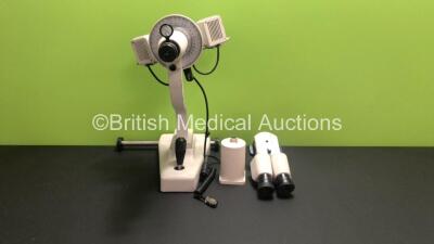 1 x C.I.O.M Ophthalmometer, 1 x Unknown Manufacturer Model 0204188 Eyepiece and 1 x Ophthalmic Power Adapter