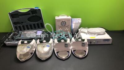 Mixed Lot Including 1 x Viasys Microlab Spirometer, 1 x Ethicon SurgRx EnSeal RF-60 Generator, 1 x Fisher & Paykel Neopuff Infant Resuscitator and 4 x ResMed H4i Humidifiers *52416 - R03248*