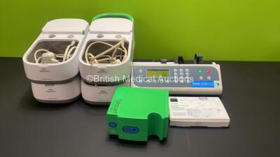 Mixed Lot Including 1 x Graseby 3500 Anaesthesia Pump, 1 x Pari Boy Ventilator, 1 x Trumpf Xenion M Spare Bulb and 4 x Philips Respironics InnoSpire Deluxe Nebulizers (3 x Missing Casing - See Photos)