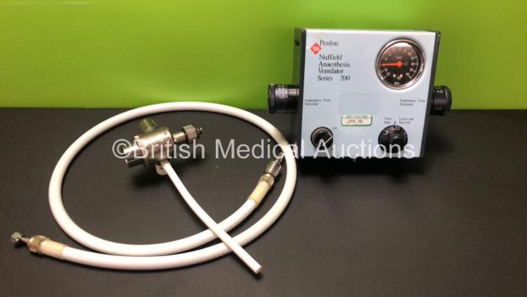 Penlon Nuffield Anaesthesia Ventilator Series 200 with Hose and NV200 Patient Valve