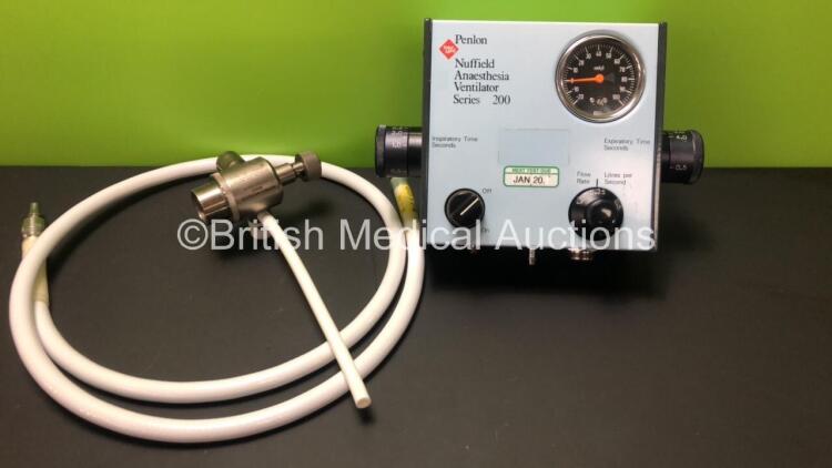 Penlon Nuffield Anaesthesia Ventilator Series 200 with Hose and NV200 Patient Valve