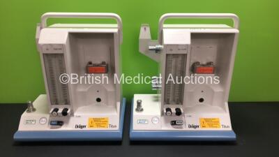 2 x Drager Titus Portable Anaesthesia Device Ref M33042-23