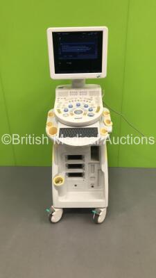 Hitachi Hi-Vision Avius Flat Screen Ultrasound Scanner *S/N KE13679108* **Mfd 2011** and Sony UP-D897 Digital Graphic Printer (Powers Up with Flicking - Keyboard will Not Lock in Position)