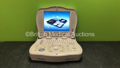 GE Logiq Book Portable Ultrasound Software Revision R2.0.3 REV1 Part Number 239333-4 (Powers Up-Power Supply Not Included) *SN 14004WX6, * *Mfd Jan 2004*