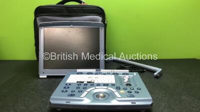 GE Voluson Portable Ultrasound Unit with 1 x Battery in Carry Bag (Spares and Repairs) *SN B52558*