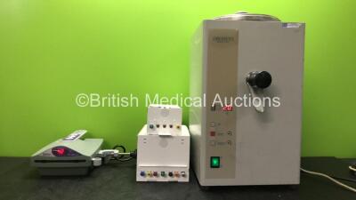 Mixed Lot Including 1 x Ranger Blood and Fluid Warming System (Powers Up) 1 x Prime Stat Profile Auto QC Cartridge, 1 x Prime Calibrator Cartridge and 1 x Obent Denta Gel Dental laboratory Duplicating machine (Powers Up)