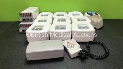 Mixed Lot Including 1 x ResMed Escape CPAP Unit with 1 x ResMed H5i Humidifier Unit, 9 x DeVilbiss Sleep Cubes, 1 x UltraTec PD1 Unit, 1 x Philips M8023A Module and 2 x GE Tram Modules