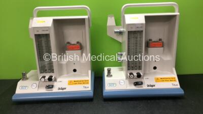 2 x Drager Titus Portable Anaesthesia Device Ref M33041-19