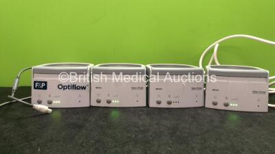 4 x Fisher & Paykel MR 810 Ref MR810AEK Respiratory Humidifier Units *SN 130924013640, 151218025520, 151112024291, 151112024311*