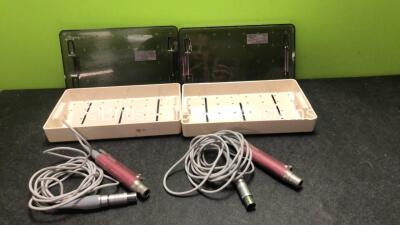 2 x Stryker Leibinger Hummer TPS 290-601-100 Handpieces in Trays