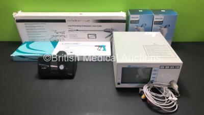 Mixed Lot Including 1 x ResMed AirSense 10 Elite CPAP Unit, 1 x Ivy Biomedical Systems 101NR Patient Monitor, 2 x Philips VitaBreath Units, 1 x Echelon Flex 45 Long Articulating Endoscopic Linear Cutter and 1 x Voyant Maryland Fusion Device