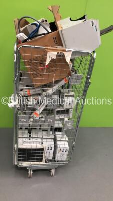 Mixed Cage Including GE Patient Monitor,14 x GE Tram-Racs with Modules and Velopex Intra-X Processor (Cage Not Included)