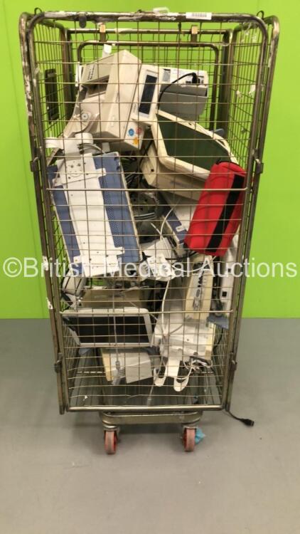 Job Lot of Patient Monitoring Equipment Including SonicAid Team Care / Team Duo Fetal Monitor,5 x Fukuda Denshi DS-7300 Patient Monitors and 7 x Fukuda Denshi HS-700 Modules (Cage Not Included)