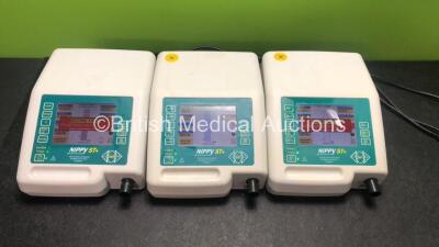 3 x B & D Electromedical Nippy ST+ Ventilators (All Power Up) *GL*