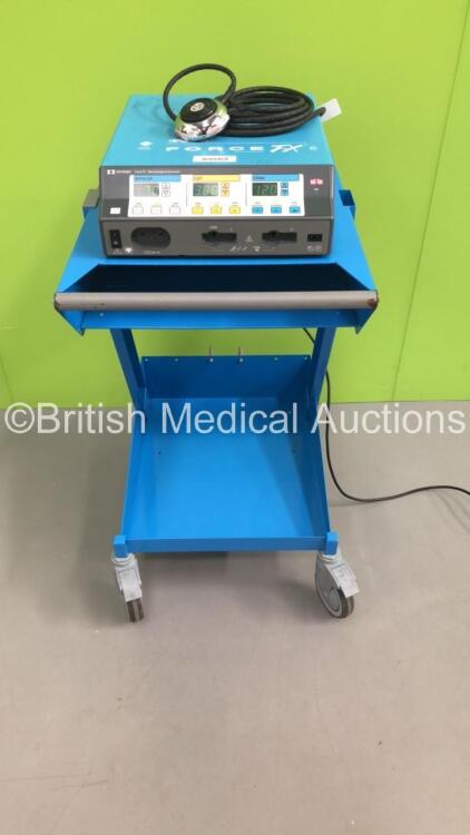 Valleylab Force FX-8C Electrosurgical/Diathermy Unit on Stand with 1 x Bipolar Dome Footswitch (Powers Up) * SN F4F32164A *