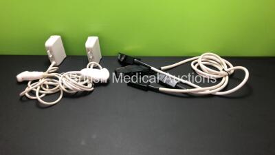 Job Lot Including 2 x Philips C5-2 Curved Array Transducer-Probes, 1 x Acuson V328 Ultrasound Transducer-Probe and 1 x Acuson S228 Ultrasound Transducer-Probe