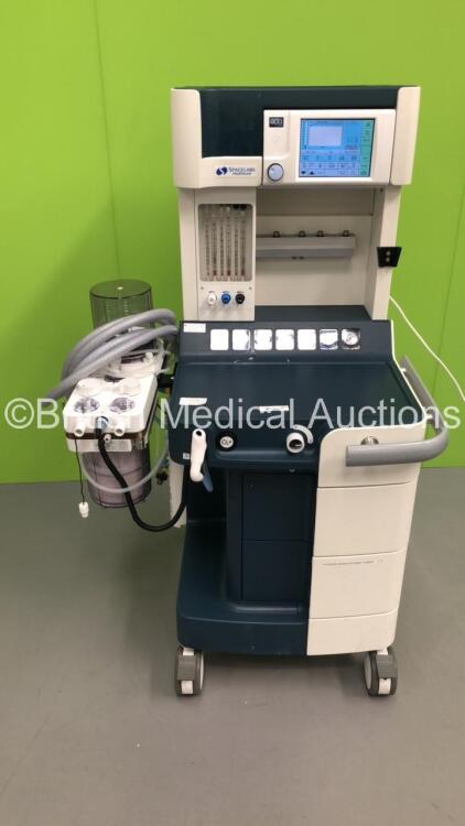 Spacelabs Healthcare Blease Focus Anaesthesia Machine with 900 Series Ventilator Model 990F Front Panel Software V700900 10.07 / Control Board Software V700900 9.62,Absorber,Bellows,Hoses and Oxygen Mixer (Powers Up) * SN FOCU-103622 *