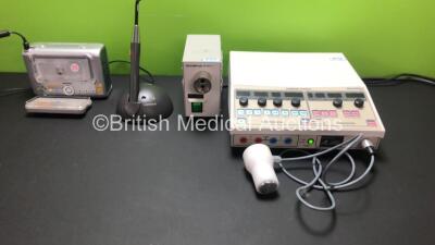 Mixed Lot Including 1 x Shrewsbury Combined Therapy SM3280 Ultrasound Unit, 1 x Olympus MU-1 Maintenance Unit, 1 x Heraeus Ladestation and 1 x Kodak EasyShare Printer Dock Plus Series 3 (All Power Up)