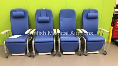 4 x Haelvoet Fero Mobile Relax and Rest Chairs