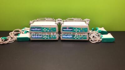 4 x B.Braun Infusomat Space Infusion Pumps with 4 x AC Power Supplies (All Power Up) *180508 - 180244 - 180565 - 180509*