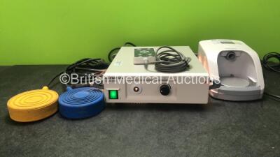 Mixed Lot Including 1 x Olympus CLH-20 Halogen Light Source (Powers Up) 1 x Fisher & Paykel Ref HC254AEK Auto CPAP Humidifier Unit (Powers Up) 1 x Olympus MAJ-1890 Remote Controller and 1 x ERBE Footswitch *SN 100210004585, 7200536, 7257054*