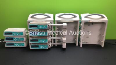 Job Lot Including 4 x B.Braun Perfusor Space Infusion Pumps, 3 x B.Braun Infusomat Space Infusion Pumps (All Power Up with Slight Damage - See Photo) and 3 x B.Braun Space Stations