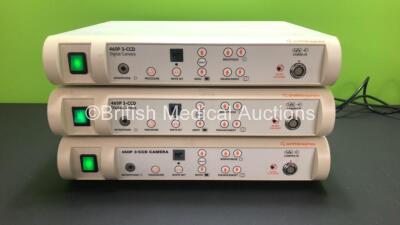 3 x Smith & Nephew 460P 3-CCD Digital Camera Control Units *Mfd 2005 - 2005-2008* (All Power Up)