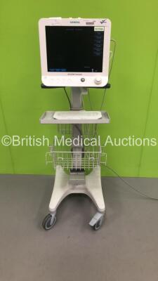 Siemens Acuson Freestyle Flat Screen Portable Ultrasound Scanner Model 11002300 *S/N 001473* **Mfd 08/2015** Full Version VA31C Release Version VA31 on Stand with Keyboard (Powers Up)