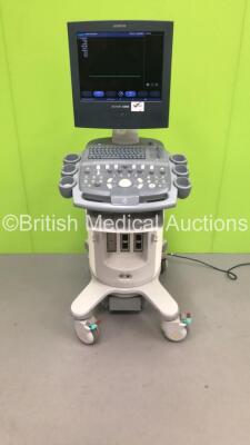 Siemens Acuson X300 Flat Screen Ultrasound Scanner Model 10037409 *S/N 310636* **Mfd 2007** Version 1.0.14 (031) with Mitsubishi P93 Printer (Powers Up)