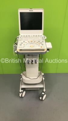 Philips CX50 Flat Screen Portable Ultrasound Scanner Ref 989605384711 *S/N SG31202580* **Mfd 2010** SVC HW A.2 on Philips CX Cart with Sony UP-D897 Digital Graphic Printer (HDD REMOVED)