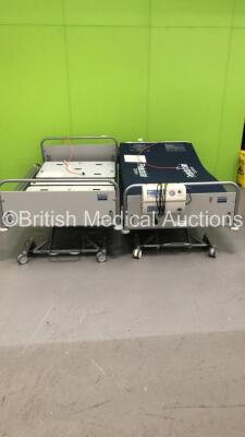 2 x MMO Medical 8000 Electric Hospital Beds (95640025705) with Controllers and 1 x Mattress (Both Power Up)
