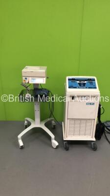 Mixed Lot Including 1 x SonicAid Team Care / Team Duo Fetal Monitor on Stand with 1 x TOCO Transducer and 1 x Cincinnati Sub-Zero Blanketrol III Unit (Both Power Up)