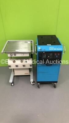 1 x Eschmann Diathermy/Electrosurgical Suction Trolley and 1 x Valleylab Force GSU System Trolley